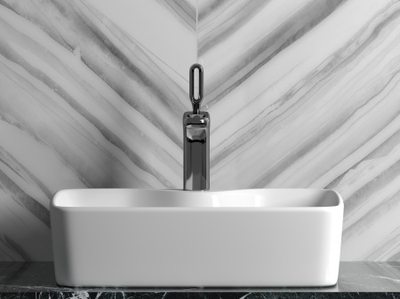 Умывальник чаша накладная прямоугольная Ceramicanova Element 480*370*130мм, Белый, CN6033