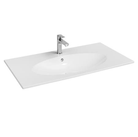 Раковина ISVEA SistemaX 10SX51101SV ультратонкая 101см цвет белый 10SX51101SV