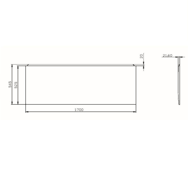 W94A-170-070W-P1 X-Joy панель фронтальная для ванны 170х70