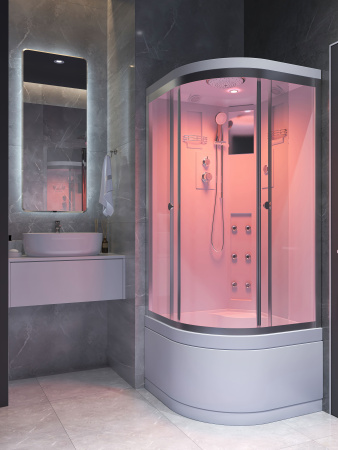 Душевая кабина Timo Standart Т-5590 Г/М  90*90*220, хромотерапия, турецкая баня хамам
