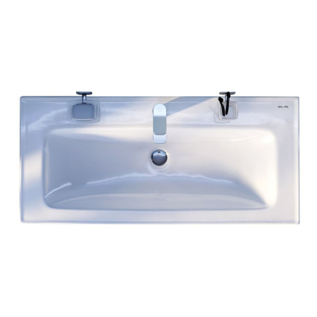 M85AWCC1002WG64 X-Joy, Раковина мебельная AM.PM, керамическая, 100 см, встроенная, цвет: белый, глянец