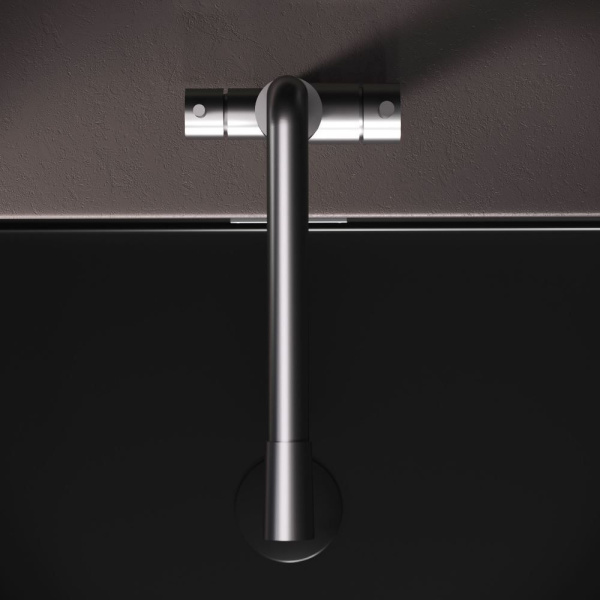 F85B05711 X-Joy S, Смеситель для кухни AM.PM с L-изливом с каналом для питьевой воды, сатин