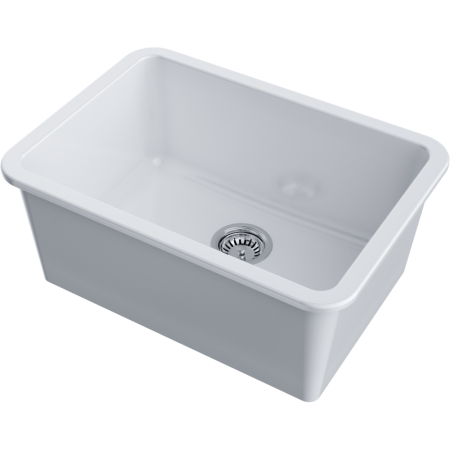 Кухонная мойка Omoikiri Torishima 67-U/I-WH Glossy Natceramic/белый глянцевый 4993866