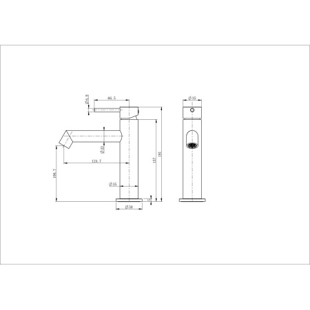 Смеситель для раковины WONZON & WOGHAND, Белый матовый (WW-H1063-MW)