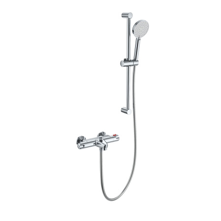 Смеситель для ванны с душевым гарнитуром и термостатом WONZON & WOGHAND, Хром (WW-C2001-A-CR)
