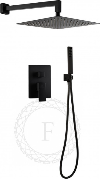 Душевая система скрытого монтажа FILARETE Fing FL1043 (Черный матовый)