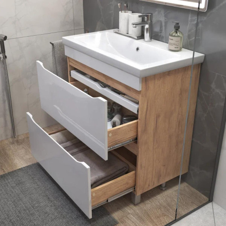 Тумба под раковину напольная VIGO Grani 203 дуб золотой, 80 см