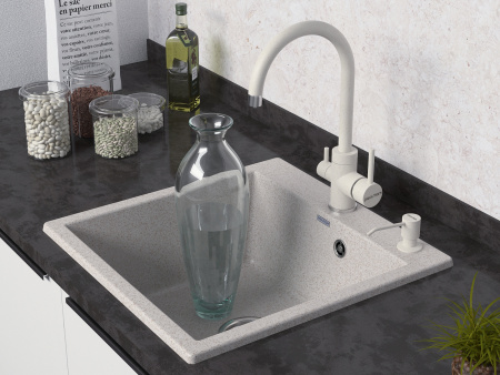 Смеситель для кухни Paulmark ESSEN Es213211-328, бежевый