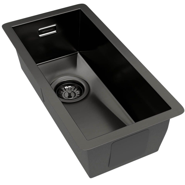 Кухонная мойка Reflexion Como RX2022BL оружейная сталь