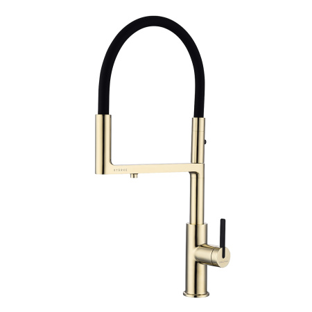 Смеситель для кухни Paulmark TORNADO To213402-G, золото