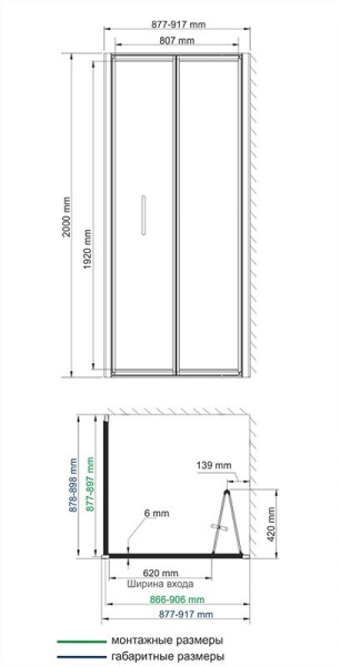 Душевой уголок WasserKRAFT Weser  78F03