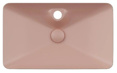 Раковина ISVEA SistemaY Clear накладная 644*395*125 1 цвет лососевый матовый 10SY50065SV-2S