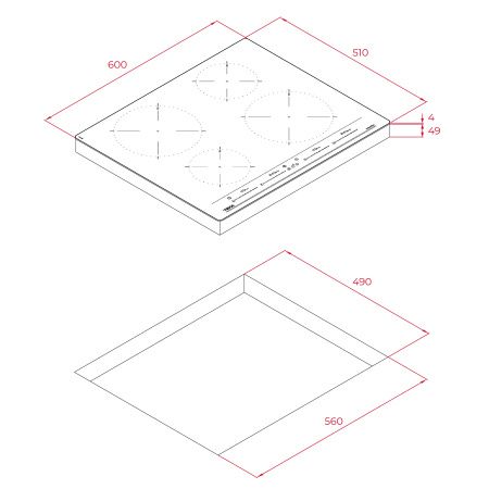 Индукционная варочная панель TEKA IZC 64320 BK MSP 112510017