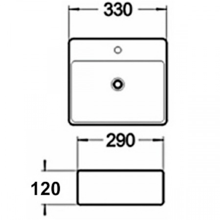 Раковина MELANA MLN-7440A