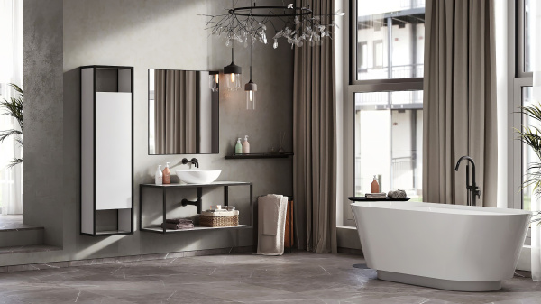 Тумба под умывальник Belux подвесная Аляска 100 Белый глянцевый