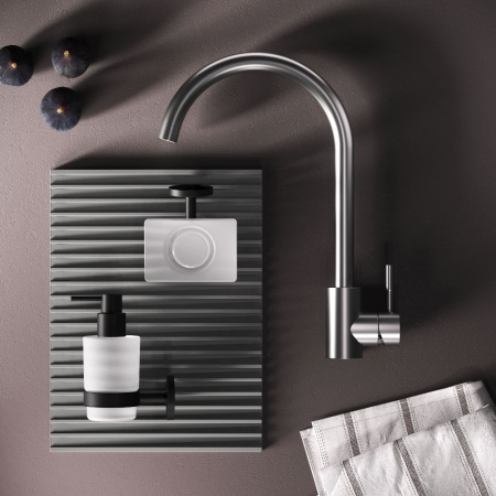 F85B07111 X-Joy S, Смеситель для кухни AM.PM с С-изливом, сатин