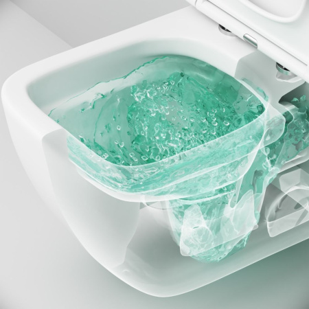 C901701SC Gem подвесной унитаз FlashClean с сиденьем микролифт