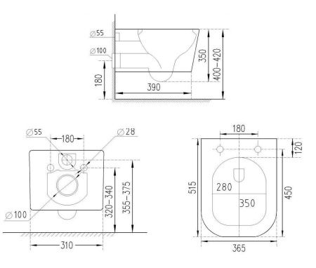 Комплект инсталляции 6 в 1 Roxen StounFix Dual Fresh 594218