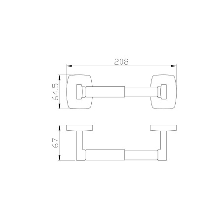 Держатель для туалетной бумаги без крышки WONZON & WOGHAND, Хром (WW-1611)
