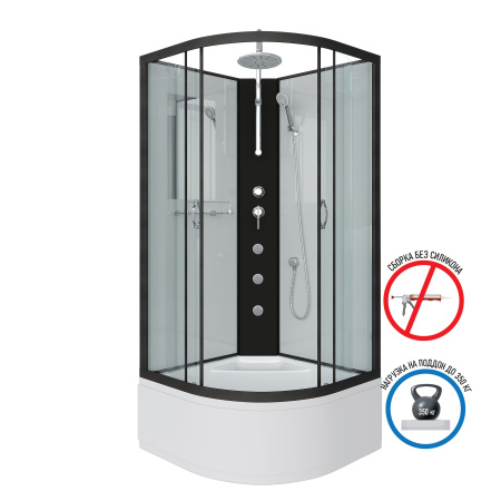Душевая кабина Niagara Classic NG-3301-14 (90х90х215) средний поддон(26см),стекло матовое
