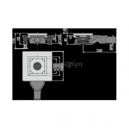 Душевой трап AlcaPlast APV12