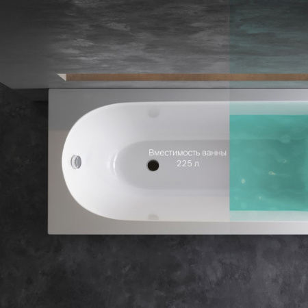 W72A-170-070W-A2 Ванна акриловая AM.PM spirit 170x70, без слива/перелива