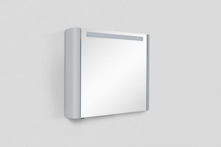 Зеркальный шкаф AM.PM Sensation M30MCR0801FG с подсветкой 80 см, правый, серый шелк