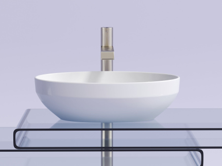 Умывальник чаша накладная овальная Ceramicanova Element 502*363*145мм, белый, CN6056