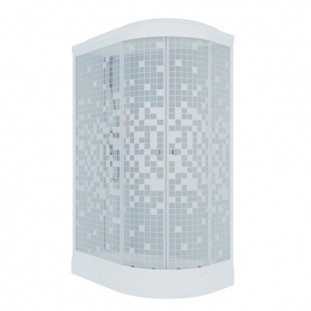 Душевая кабина Triton Коралл А3 ДН4 120х80 левая, поддон низкий, стекло мозаика