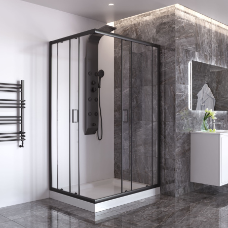 Душевой уголок Taliente TA-09120-1CB 120х90 стекло прозрачное 6 мм