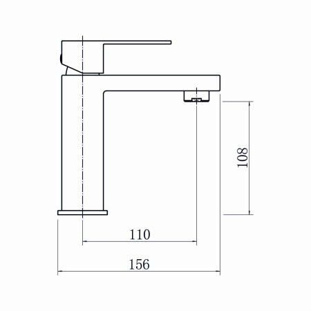 Смеситель для раковины FASHUN A51117, сатин