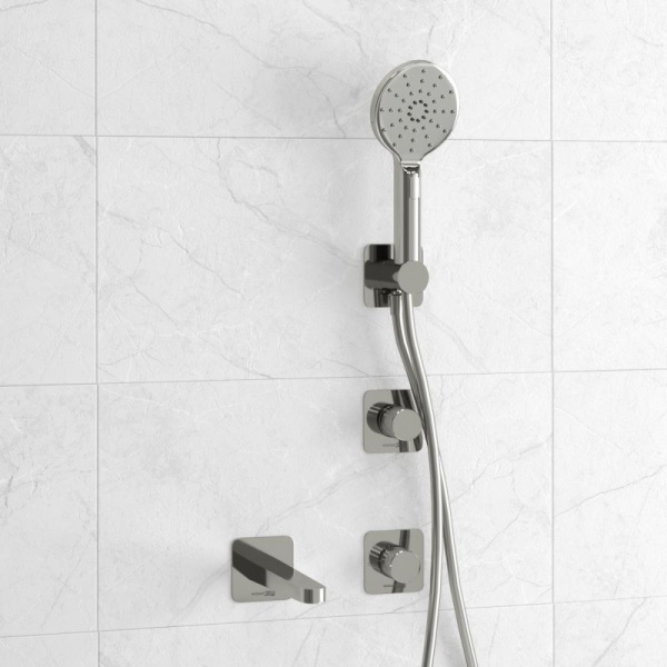 Встраиваемый комплект для ванны WasserKRAFT с лейкой и изливом A4651.293.295.271.087.127