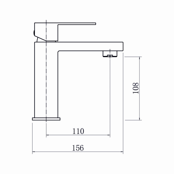 Смеситель для раковины FASHUN A51117, сатин