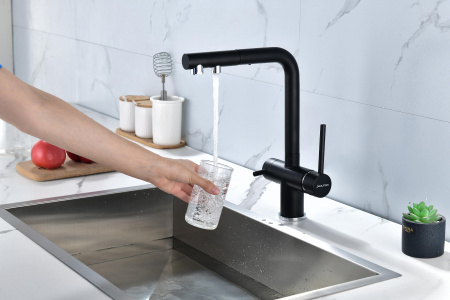 Смеситель для кухни Paulmark SERPENTINE Se213222-401(AN), антрацит