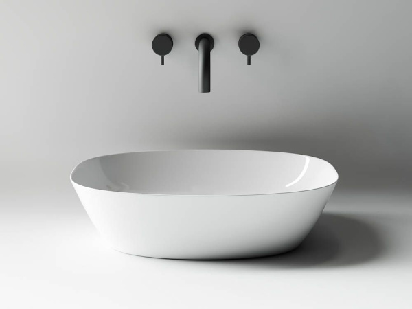 Умывальник чаша накладная овальная Ceramicanova Element 500*380*140мм, Белый, CN5005