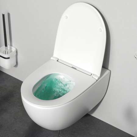 IS49051.111700 Комплект инсталляция с клавишей Pro L глянц хром с подв унит Awe FlashClean с сиденьем м/лифт