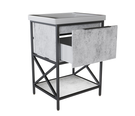 Тумба под раковину MIXLINE БРУКЛИН-60 Бетон под ум. Fest 60 (548233)