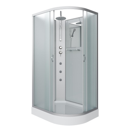 Душевая кабина Niagara Classic NG-3312-14LBKTG (120х80х210) низкий поддон(13см),стекло матовое,3 места