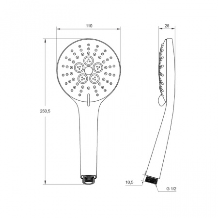 Душевая лейка IDDIS Hand Shower 0703F00i18 070