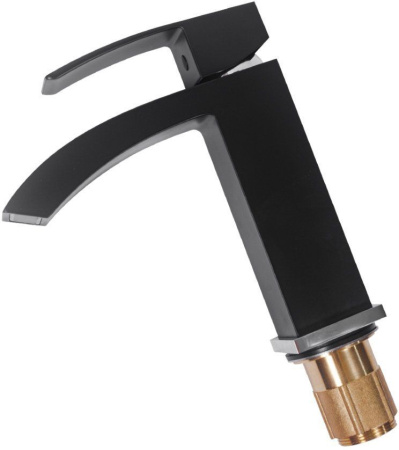 Cмеситель для раковины Hansberge H1077 Черный хром