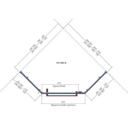 Душевой уголок RGW HO-084G 350608499-26 90х90х195 см, золото