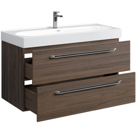 Тумба под умывальник Belux Стокгольм НП 90-02 Орех Карини натуральный