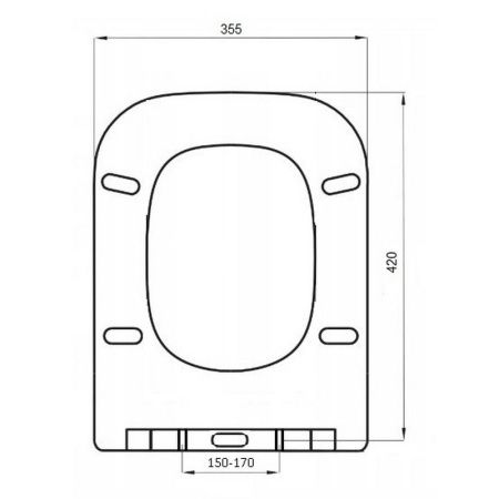 Сидение ELLERO, MIMI дюропласт с микролифтом c креплениями Cerutti SPA CT8905