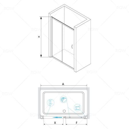 Душевая дверь RGW PA-016 350801612-21