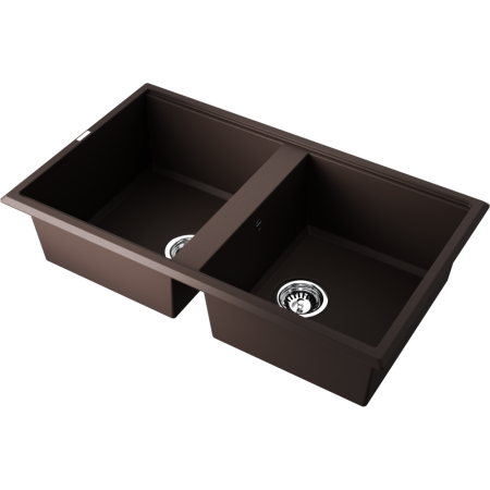 Кухонная мойка Omoikiri Tedori 86-2-DC Tetogranit/темный шоколад 4993928