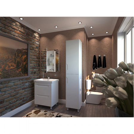 Шкаф-пенал Аква Родос Рома правый АР0001728