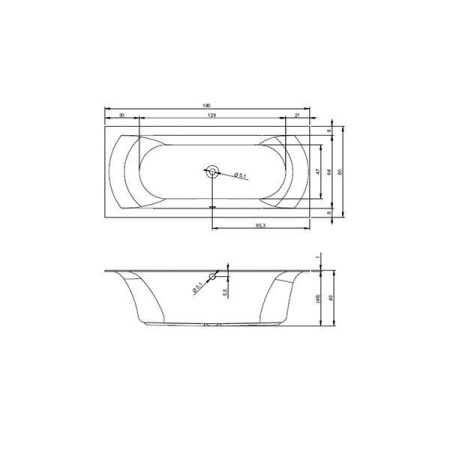 Ванна Riho Linares Velvet 180 матовый