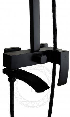 Душевая система FILARETE Waterfall FL2010 (Черный матовый)