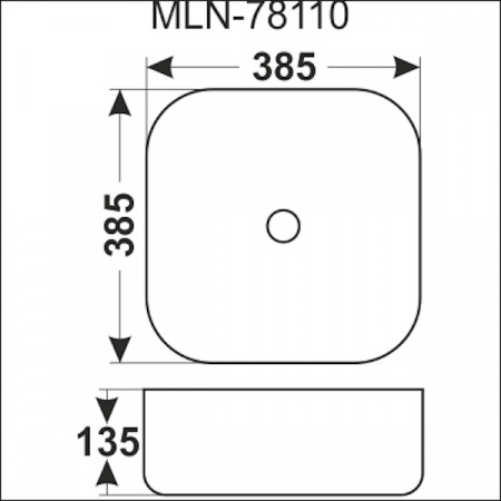 Раковина MELANA MLN-78110