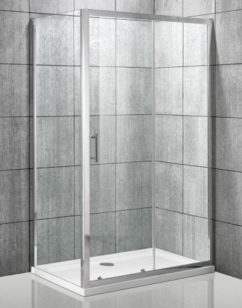 Душевой уголок Roxen Caspia 55060-120 120x80, прозрачное стекло/профиль хром